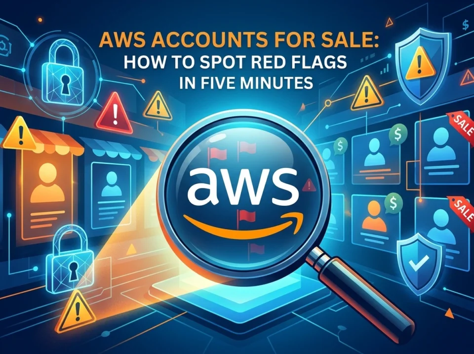 AWS Accounts For Sale: How to Spot Red Flags in Five Minutes