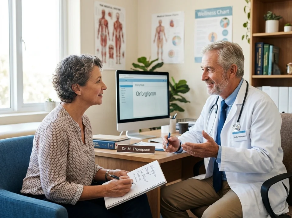 Meta Title: How to Talk to Your Doctor About Orforglipron Meta Description: Learn how to prepare for and lead a productive conversation with your doctor about orforglipron, including key questions, benefits, and side effects. How to Talk to Your Doctor About Orforglipron Managing your health often comes down to one thing: good communication with your doctor. When a new treatment option enters the conversation, knowing how to ask the right questions makes all the difference. If you've heard about orforglipron and want to know whether it could fit into your care plan, you'll want to walk into your appointment prepared. This guide breaks down everything you need to know before, during, and after that conversation. By the end, you'll feel confident discussing this medication and advocating for the care that's right for you. What Is Orforglipron and Why Does It Matter? Orforglipron is an oral medication being studied and discussed for its role in managing blood sugar and supporting weight management. Unlike many similar treatments that require injections, it's taken as a pill, which appeals to people who prefer not to use needles. This convenience factor has put it on the radar of patients and healthcare providers alike. The medication belongs to a class of drugs known as GLP-1 receptor agonists. These work by helping the body regulate blood sugar and appetite. For people living with type 2 diabetes or those working toward sustainable weight goals, this approach can be a meaningful part of a broader treatment plan. If you want to explore the background and details of this treatment, you can find helpful information about orforglipron before your appointment. Coming in with some baseline knowledge helps you ask sharper questions and understand your doctor's answers. Why You Should Proactively Discuss It With Your Doctor You might wonder why you should bring up a medication yourself instead of waiting for your doctor to suggest it. The answer is simple: you know your body and your goals better than anyone. Doctors appreciate engaged patients who take an active role in their care. Starting the conversation gives you several advantages: You get personalized guidance. A medication that works well for one person may not suit another. Your doctor can assess whether it fits your specific health profile. You uncover the full picture. Your physician can explain how it compares to other treatments you may already be using or considering. You avoid misinformation. Online sources vary in quality. A direct conversation clears up confusion and replaces guesswork with facts. Being proactive also signals to your doctor that you're committed to your health. That partnership often leads to better outcomes. How to Prepare for the Conversation Preparation turns a rushed appointment into a productive one. Most visits are short, so a little planning helps you cover what matters most. Gather Your Medical History Before your visit, organize the key details your doctor will need. Bring or write down: A current list of all medications and supplements you take Any allergies or past reactions to medications Your history with diabetes, weight management, or related conditions Recent lab results, if you have them A summary of any other chronic health issues Having this information ready saves time and helps your doctor make a safe, informed recommendation. Write Down Your Questions It's easy to forget important points once you're in the room. Jot down your questions ahead of time. Helpful ones include: Is this medication a good fit for my health goals? How does it compare to other options I'm using or considering? What results can I realistically expect, and how soon? What side effects should I watch for? How and when should I take it? Will it interact with my current medications? What follow-up appointments or tests will I need? Clarify Your Personal Goals Think about what you hope to achieve. Are you focused on blood sugar control, weight management, or both? Knowing your priorities helps your doctor tailor advice to what matters most to you. What to Expect During the Discussion When you raise the topic, your doctor will likely ask questions of their own. Expect a two-way conversation rather than a quick yes or no. Your physician may review your medical history, current medications, and lifestyle factors. They might order lab tests to check kidney function, blood sugar levels, or other markers before making a decision. This isn't a delay tactic. It's part of responsible care. Be honest and thorough in your answers. Mention any concerns about cost, daily routines, or past experiences with similar medications. The more your doctor understands your situation, the better they can guide you. If your doctor recommends a different approach, ask why. Understanding the reasoning behind their advice helps you make peace with the decision and stay engaged in your treatment. Benefits and Side Effects to Address A balanced conversation covers both the upsides and the potential drawbacks. Don't shy away from asking about either. Potential Benefits Discuss what the medication may offer in your case. Possible benefits people talk about include: Improved blood sugar control Support for weight management goals The convenience of an oral option rather than injections A potential complement to lifestyle changes like diet and exercise Ask your doctor to explain how these benefits apply specifically to you, not just in general terms. Possible Side Effects Every medication carries the chance of side effects. Common ones for this class of drugs can include nausea, digestive discomfort, or changes in appetite. Ask your doctor: Which side effects are most likely for someone with my profile? How long do side effects usually last? What can I do to manage them? When should I call you or seek help? Knowing what to expect helps you respond calmly if side effects appear. It also helps you tell the difference between a minor adjustment period and a reaction that needs attention. Tips for Making the Most of Your Appointment A few small habits can make your visit far more effective: Bring a notepad or use your phone to jot down what your doctor says. Ask for clarification if any term or instruction confuses you. Repeat back key points to confirm you understood correctly. Consider bringing a friend or family member for support and a second set of ears. Request written instructions or printed resources to review later. These steps ensure you leave the office with clear next steps instead of lingering questions. After the Conversation: Next Steps Once you've talked things through, your doctor may prescribe the medication, suggest more tests, or recommend an alternative. Whatever the outcome, make sure you understand the plan. Confirm details like dosage, timing, and follow-up appointments. Ask how you'll track your progress and what signs might mean the treatment is or isn't working. If you start the medication, keep notes on how you feel so you can share useful feedback at your next visit. Remember that treatment plans can change. Regular check-ins let your doctor fine-tune your care as your body responds. Conclusion Talking to your doctor about orforglipron doesn't have to feel intimidating. With a little preparation, the right questions, and an open mind, you can turn a routine appointment into a meaningful step toward better health. Your doctor is your partner in this process, and the more engaged you are, the better your results are likely to be. How to Talk to Your Doctor About Orforglipron